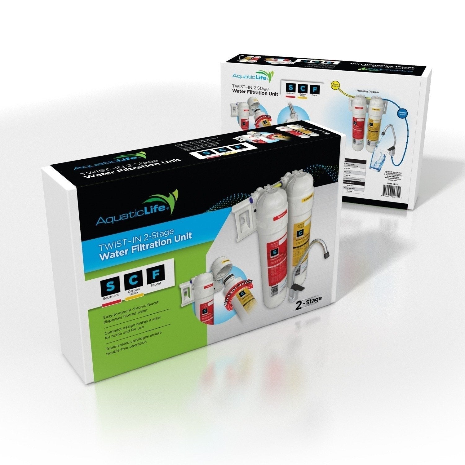 Aquatic Life Twist-In 2 Stage System w/ Faucet