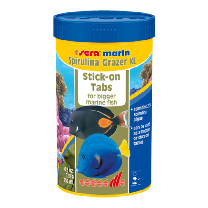 Sera Marin Spirulina Grazer XL Stick-on Tabs 250mL