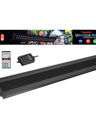 SkyAqua Pro FW 24"- 30" LED Aquarium Light, Programmable with IR remote and In-line control, 21W, 6500K, UL & CSA