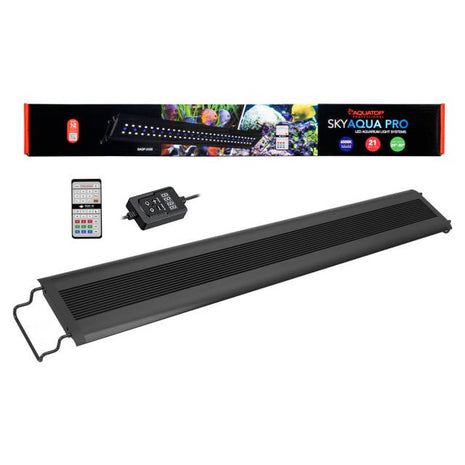 SkyAqua Pro FW 24"- 30" LED Aquarium Light, Programmable with IR remote and In-line control, 21W, 6500K, UL & CSA