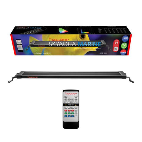 SkyAqua Marine LED 12-18 inch 12W w/3 Position Toggle Switch & IR Remote: Color: 14000K, PAR: >80, UL & CSA