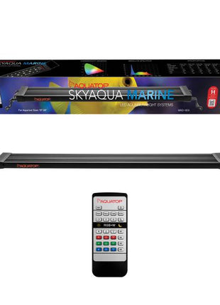 SkyAqua Marine LED 18-24 inch 18W w/3 Position Toggle Switch & IR Remote: Color: 14000K, PAR: >80, UL & CSA