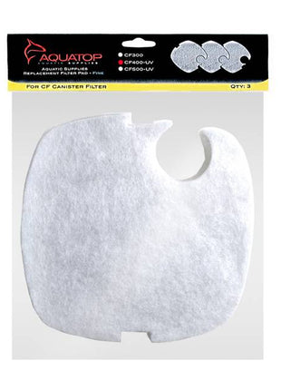 Aquatop Replacement Filter Pads for CF400-UV, 3 Pieces - Fine/White - Aquatica Superstore