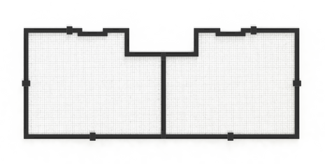 DIY Aquarium Net Cover 36"/90cm (incl. 1 Universal cut out)