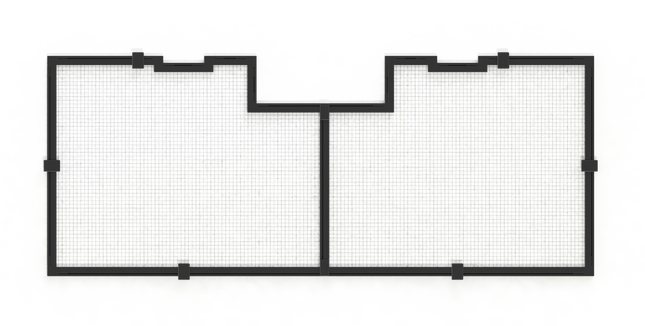 DIY Aquarium Net Cover 24"/60cm (incl. 1 Universal cut out)