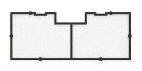 DIY Aquarium Net Cover 72"/180cm  (incl. 1 Universal cut out)