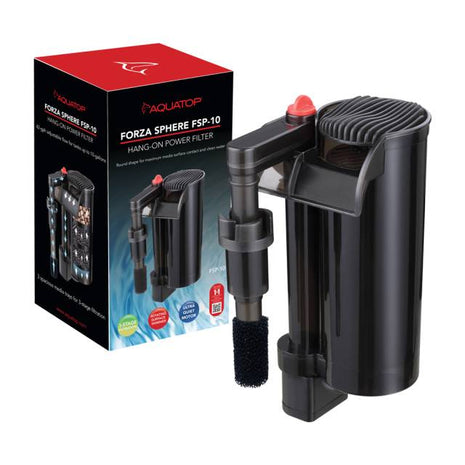 Aquatop Forza Sphere 10 Power Filter with Rotating Vortex Skimmer 42-gph for Tanks up to 10-gallons - Aquatica Superstore