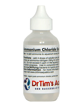 Dr. Tim's Ammonium Chloride Solution for Fishless Cycling - Aquatica Aquarium Gallery Fish Store Cleveland Ohio
