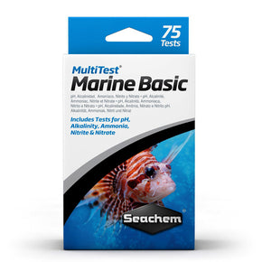 Seachem MultiTest - Marine Basic - Aquatica Aquarium Gallery Fish Store Cleveland Ohio