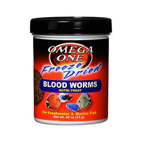 Omega Sea Freeze Dried Blood Worms - Aquatica Aquarium Gallery Fish Store Cleveland Ohio