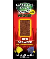 Omega Sea Super Veggie Seaweed Sheets (24 sheets/box) - Aquatica Aquarium Gallery Fish Store Cleveland Ohio