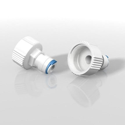 BUDDIE FIT SPEED-FIT 3/8" X FAUCET ATTACHMENT W/1 BLUE CLIP, 2CT - Aquatica Aquarium Gallery Fish Store Cleveland Ohio