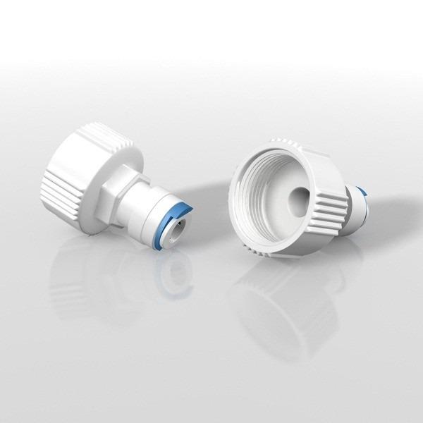 BUDDIE FIT SPEED-FIT 3/8" X FAUCET ATTACHMENT W/1 BLUE CLIP, 2CT - Aquatica Aquarium Gallery Fish Store Cleveland Ohio