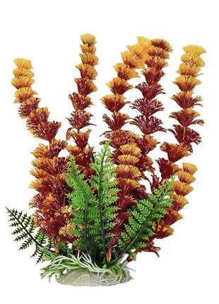 Aquatop Cabomba-like Rust & Orange Aquarium Plant w/ Weighted Base - Aquatica Aquarium Gallery Fish Store Cleveland Ohio