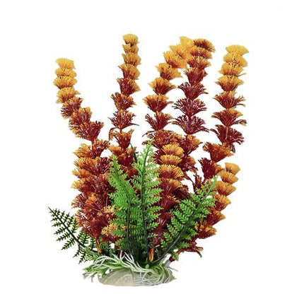 Aquatop Cabomba-like Rust & Orange Aquarium Plant w/ Weighted Base - Aquatica Aquarium Gallery Fish Store Cleveland Ohio