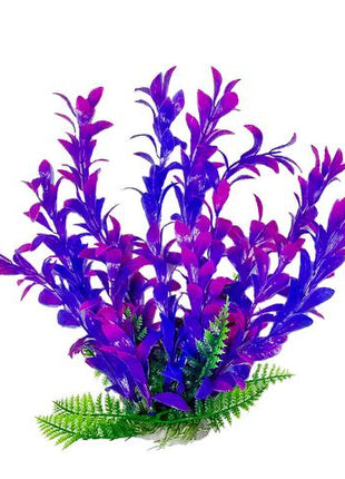 Aquatop Hygro-like Blue & Purple Aquarium Plant w/ Weighted Base - Aquatica Aquarium Gallery Fish Store Cleveland Ohio