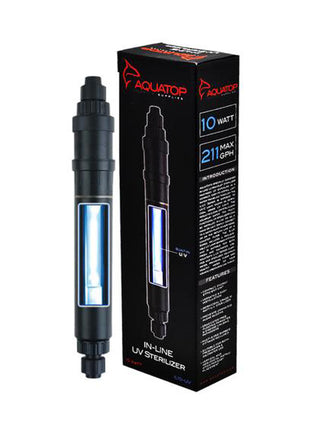 Aquatop In-Line UV Sterilizer, 10 Watt - Aquatica Aquarium Gallery Fish Store Cleveland Ohio
