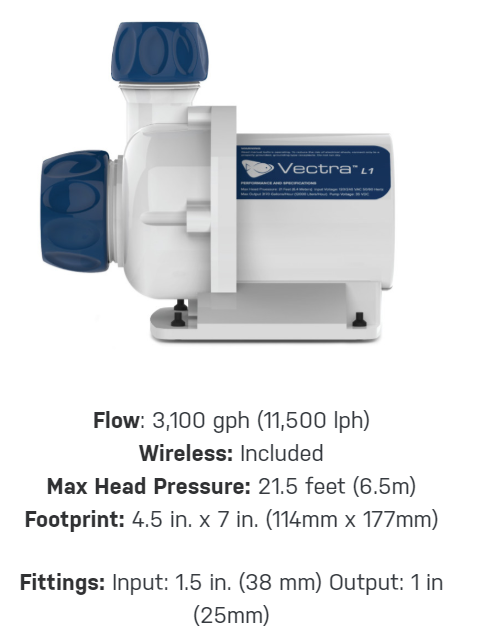 EcoTech Marine Vectra Centrifugal Pump - Aquatica Aquarium Gallery Fish Store Cleveland Ohio