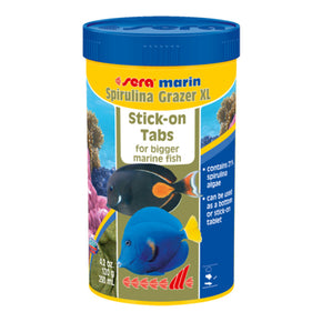 Sera Marin Spirulina Grazer XL Stick-on Tabs 250mL - Aquatica Aquarium Gallery Fish Store Cleveland Ohio