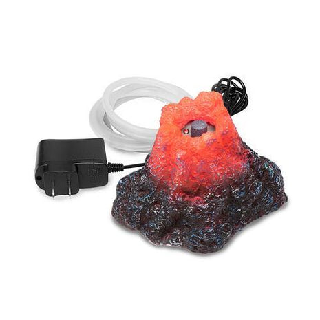 Aquatop Volcano Ornament w/ LED Light & Bubble Function - Aquatica Aquarium Gallery Fish Store Cleveland Ohio
