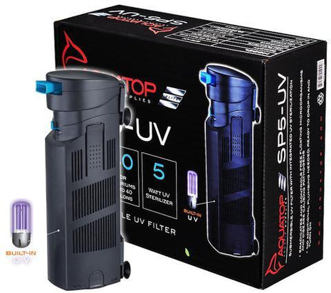 Aquatop SP5UV 5W Internal Filter w/ UV Sterilizer - Aquatica Aquarium Gallery Fish Store Cleveland Ohio