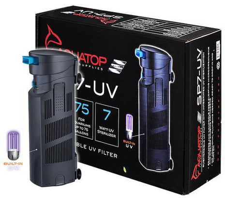 Aquatop SP7UV 7W Internal Filter w/ UV Sterilizer - Aquatica Aquarium Gallery Fish Store Cleveland Ohio