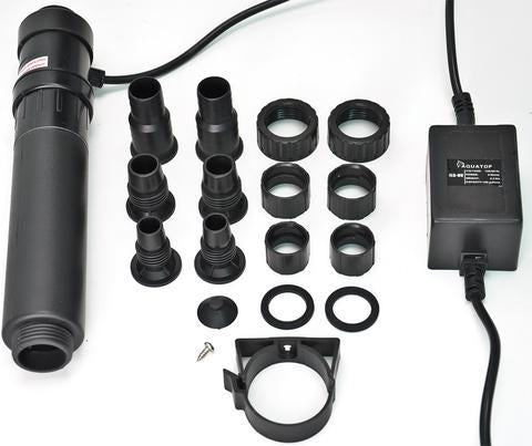 Aquatop In-Line UV Sterilizer, 10 Watt - Aquatica Aquarium Gallery Fish Store Cleveland Ohio